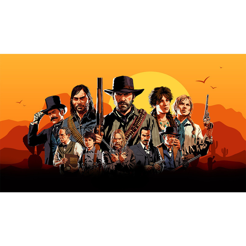 تابلو شاسی طرح بازی Red Dead Redemption- game کد33HZ