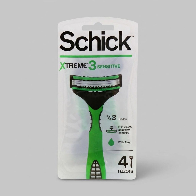 خود تراش شیک مدل Xtreme3 Sensitive مجموعه 4 عددی