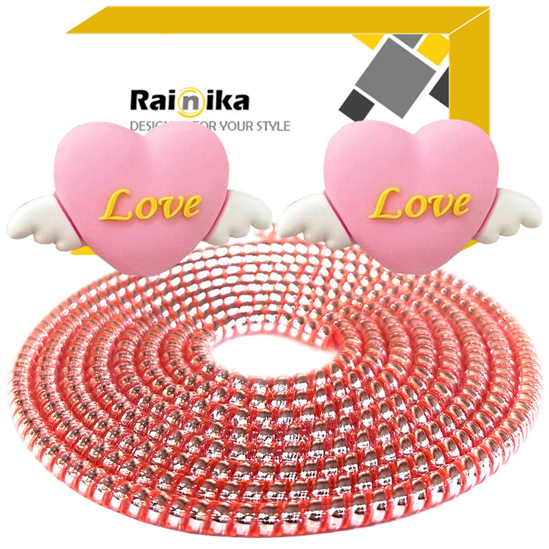 محافظ کابل شارژ و هندزفری رینیکا مدل Love KK 03 مجموعه 3 عددی