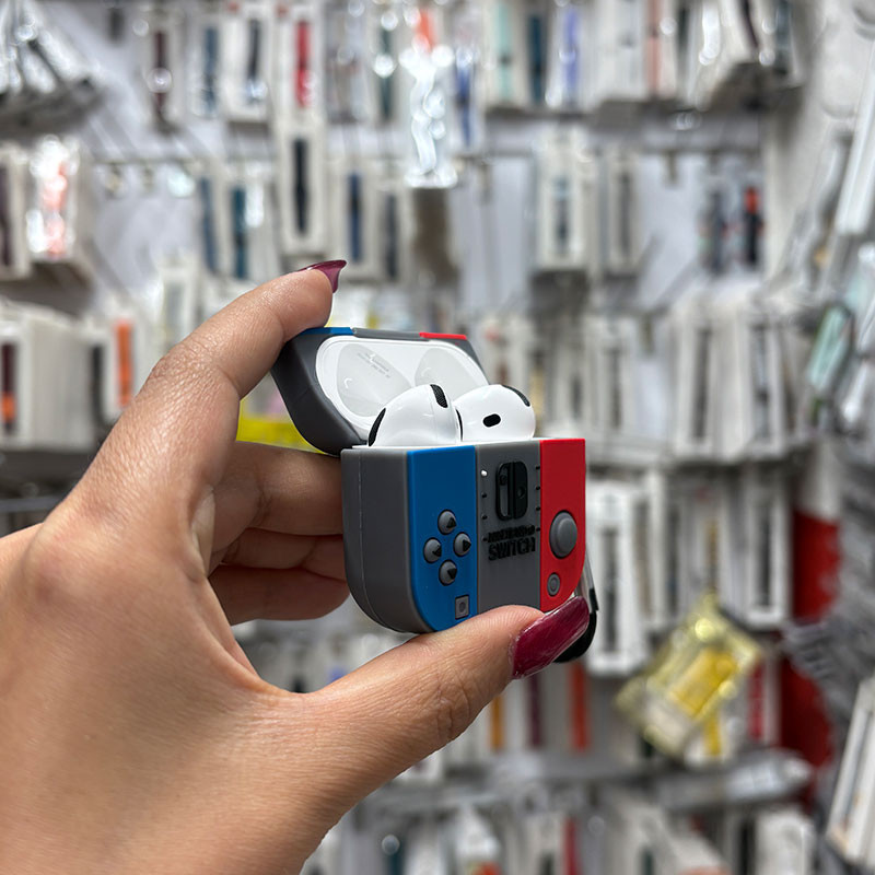 کاور مسیر طرح Nintendo مناسب برای کیس اپل AirPods 4  4ANC