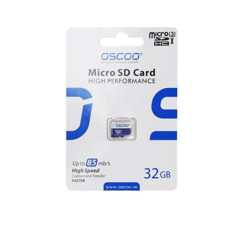 کارت حافظه MicroSD اوسکو مدل blu Series استاندارد U3 سرعت 85mbs ظرفیت 32 گیگابایت