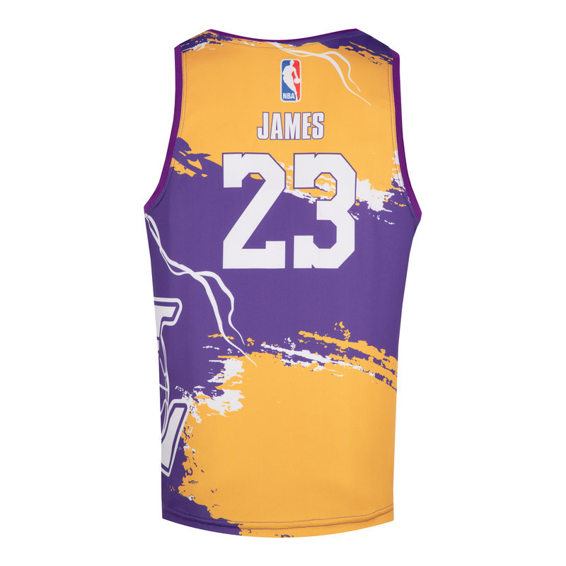 ست تاپ و شلوارک ورزشی مردانه مدل lakers کد 51050
