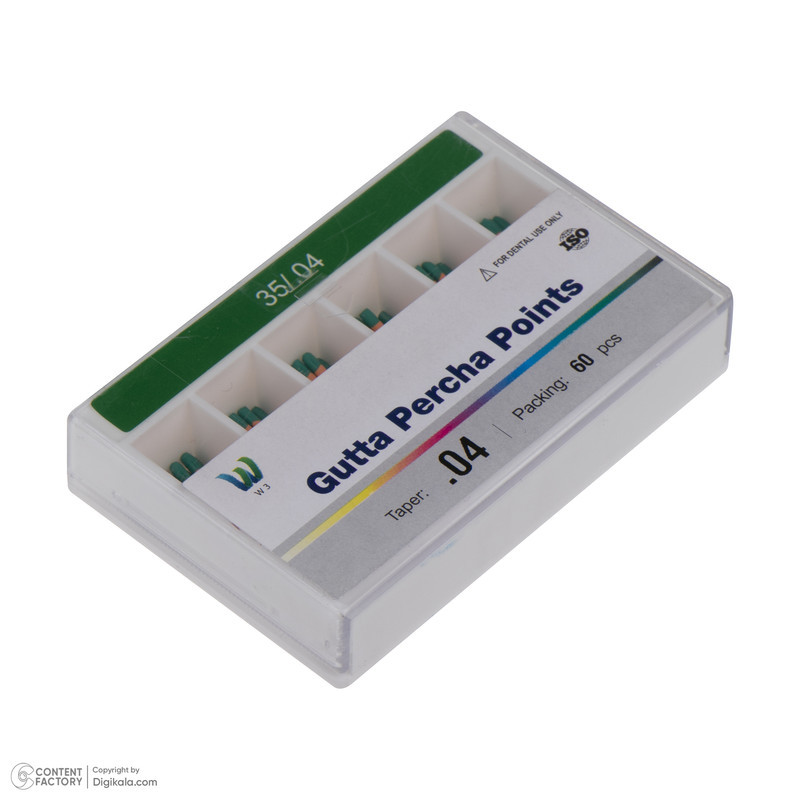 گوتا دندانپزشکی دبلیو تری مدل 3504 بسته 60 عددی