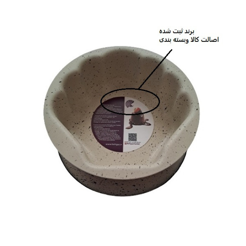ظرف پخت به گز مدل کته و ته چین طرح صدف