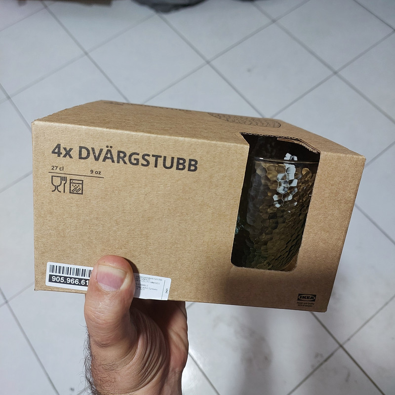 لیوان ایکیا مدل DVÄRGSTUBB بسته 4 عددی