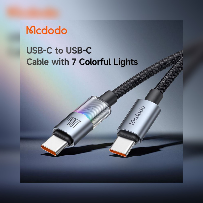 کابل usb-c مک دودو مدل ca-8200 100w طول ۱.۲متر