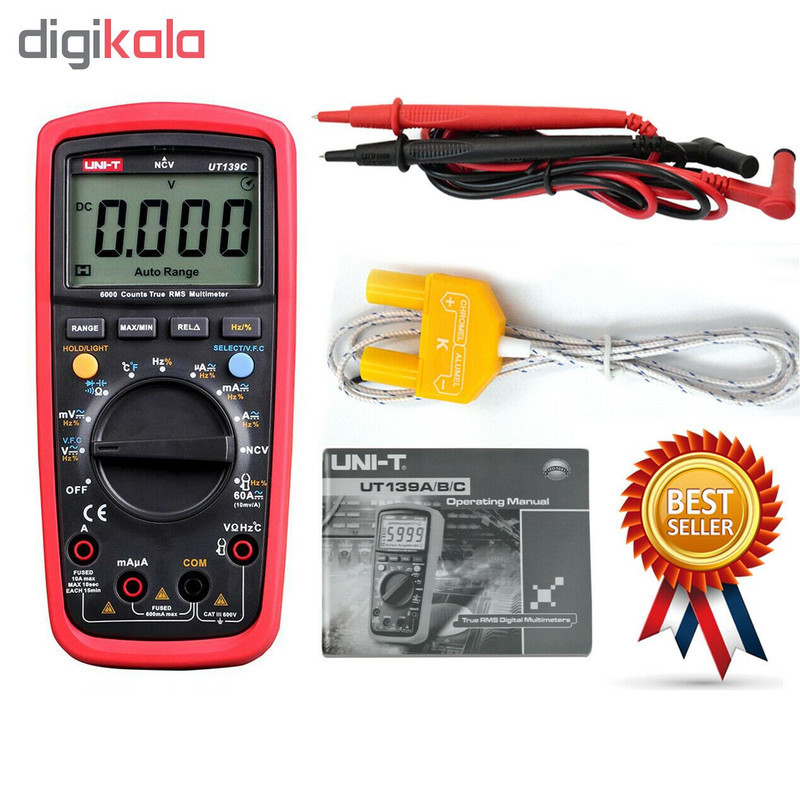 مولتی متر دیجیتال یونی-تی مدل ut139c