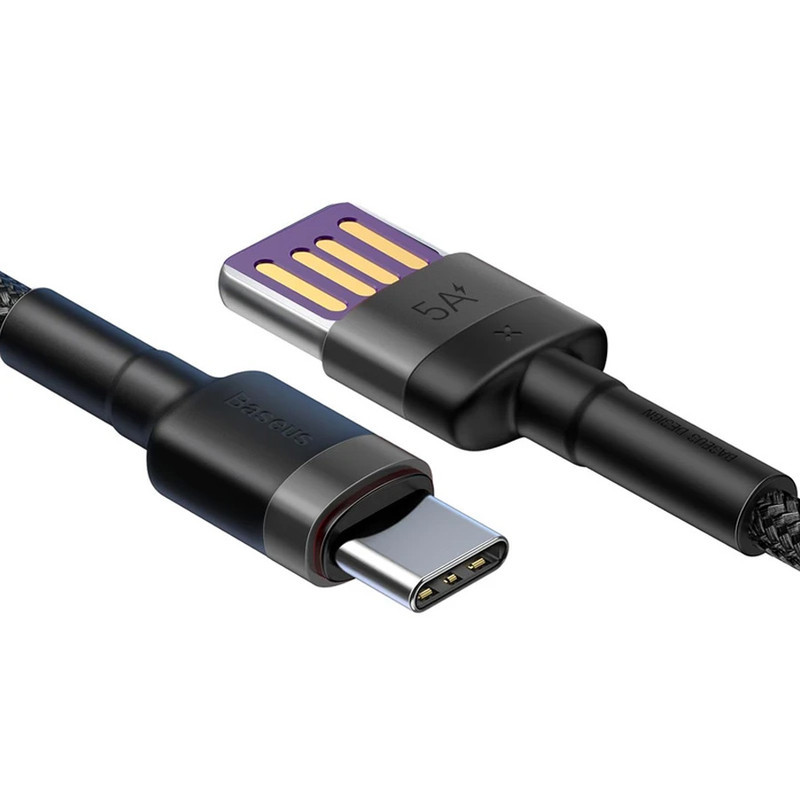 کابل تبدیل USB به USB-C بیسوس مدل Cafule 40W طول 1 متر