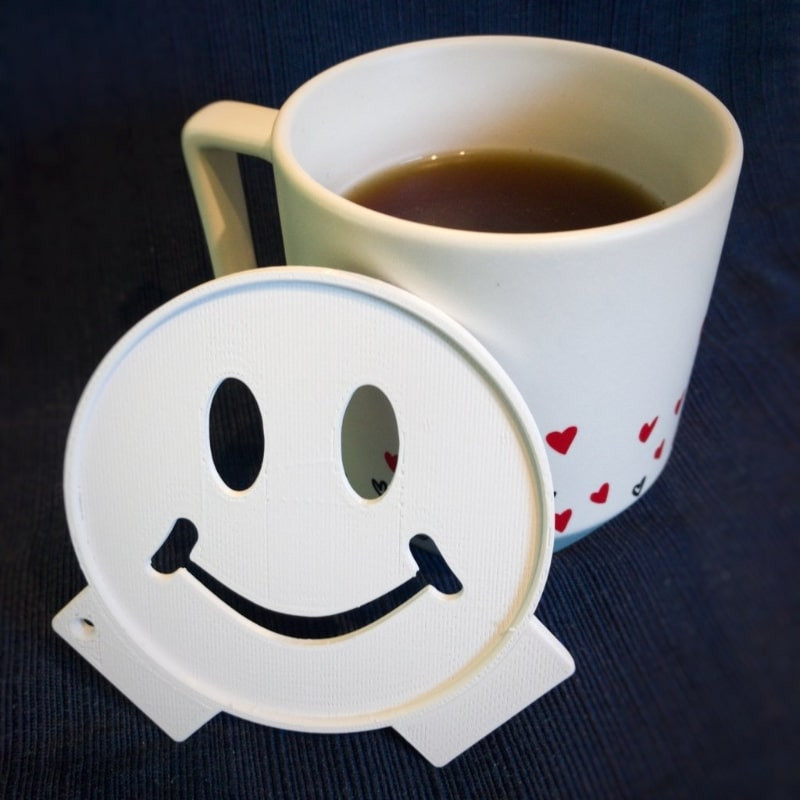 شابلون قهوه مدل Smile