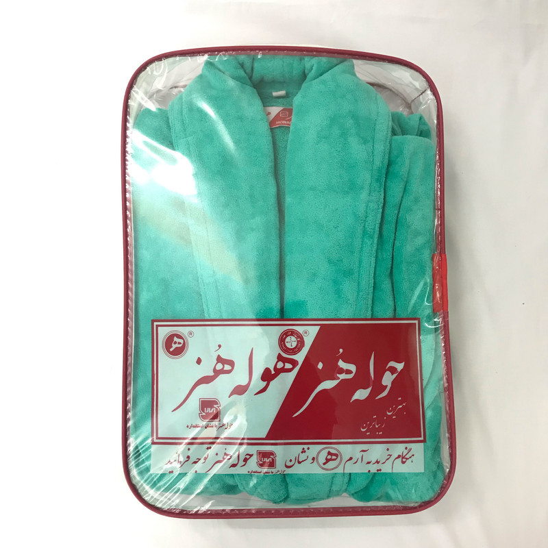 حوله پالتویی حوله هنر مدل تن پوش طرح ساده کد 02 سایز 125