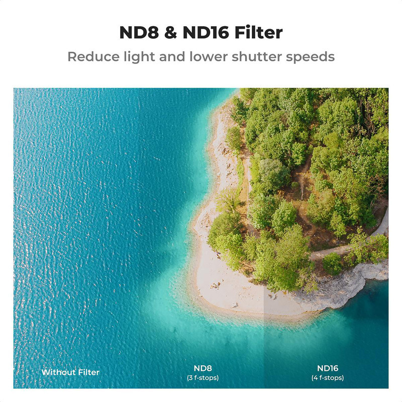 فیلتر لنز کی اند اف مدل PACK ND FILTER SEف 3(ND8+ND16 +CPL) FOR DJI AIR3 - NANO-X