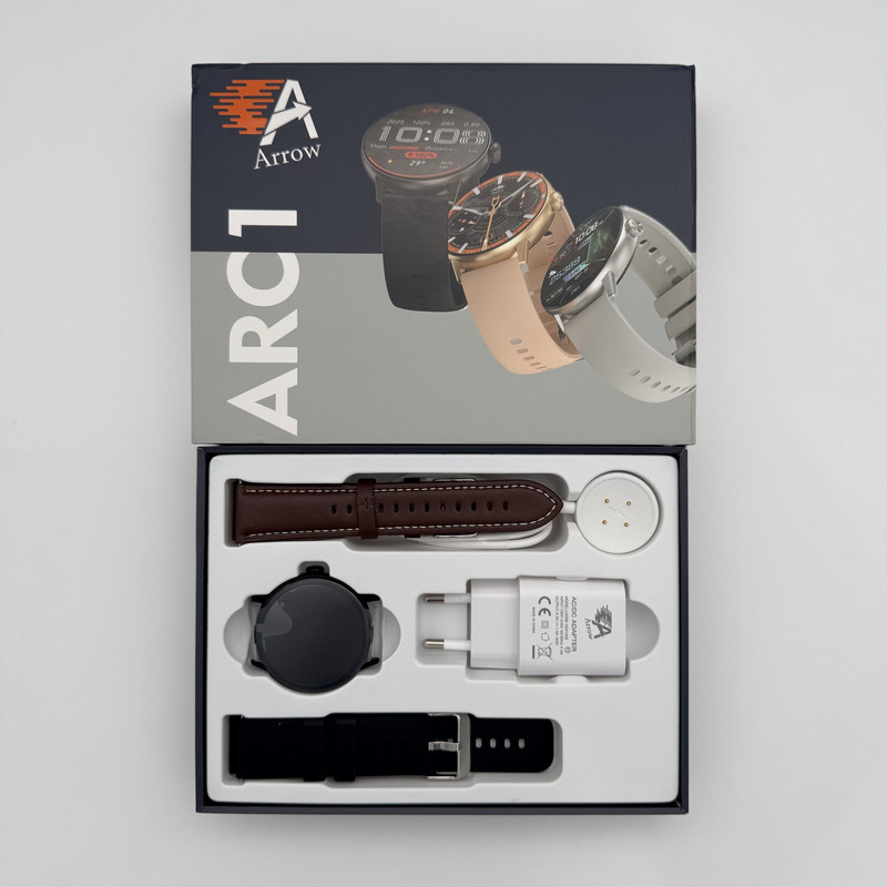 ساعت هوشمند 42 میلیمتری ارو مدل ARC1 با بند سیلیکونی