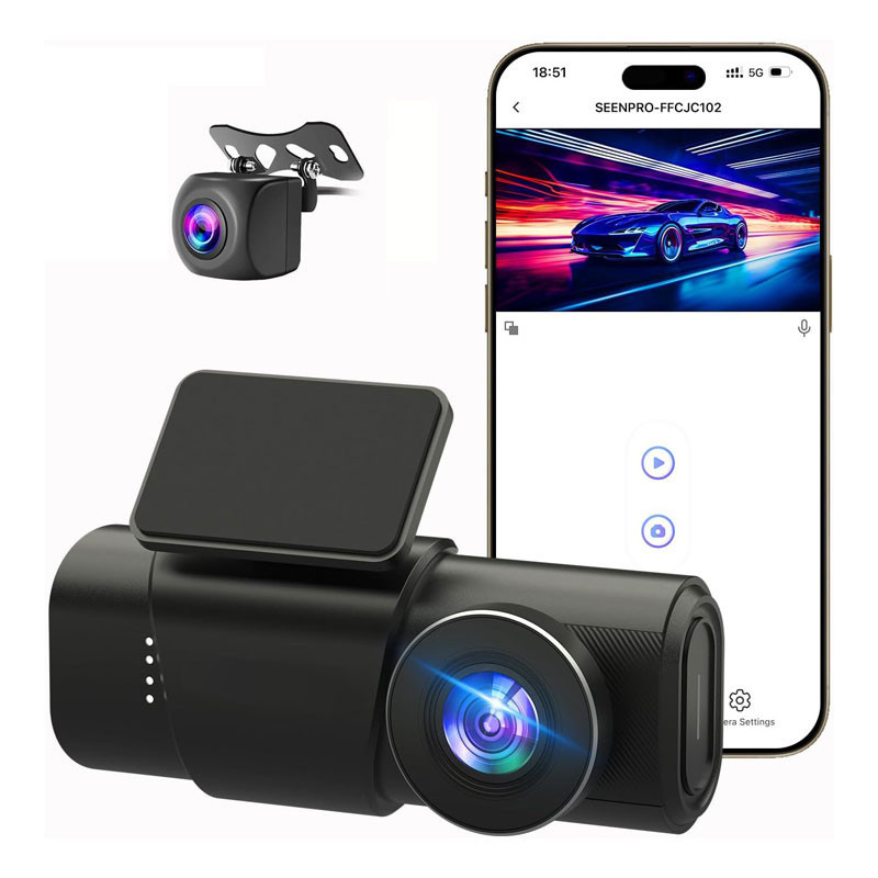 دوربین ثبت وقایع خودرو اتوویژن مدل OK309-4K+WiFi به همراه دوربین عقب