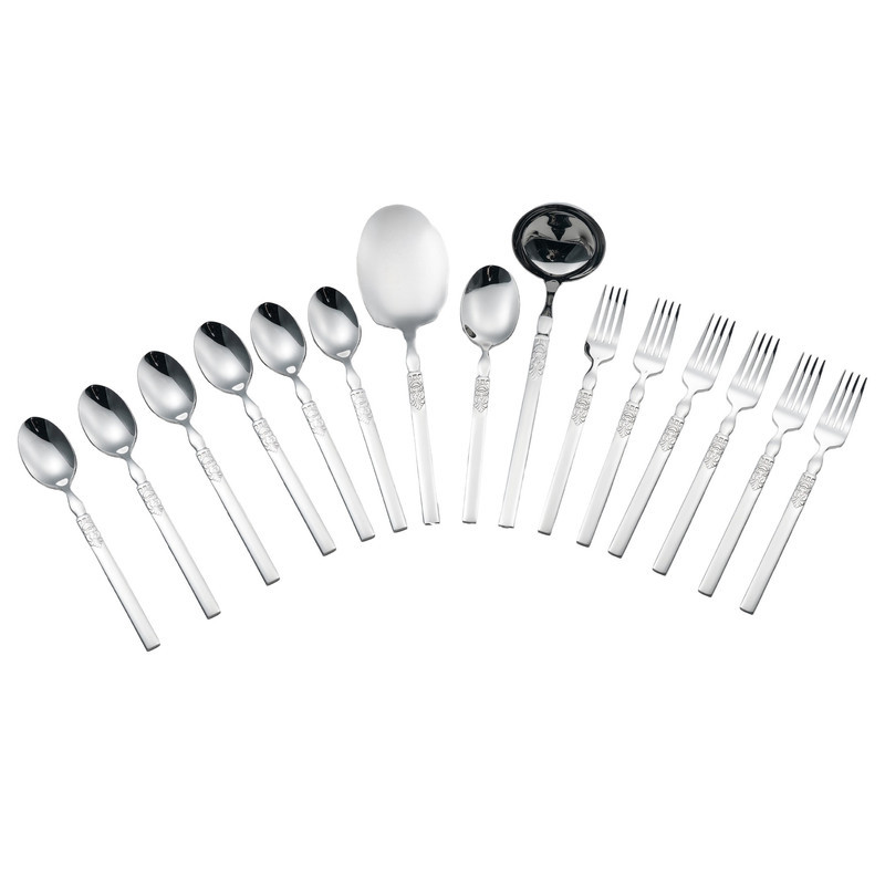 سرویس قاشق و چنگال 15 پارچه جی فی نی مدل G-2555 مناسب 6 نفر