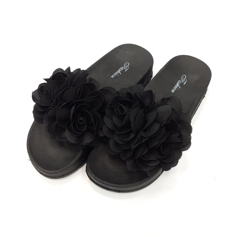 دمپایی زنانه نیکتا مدل L-030-Flower-Bl