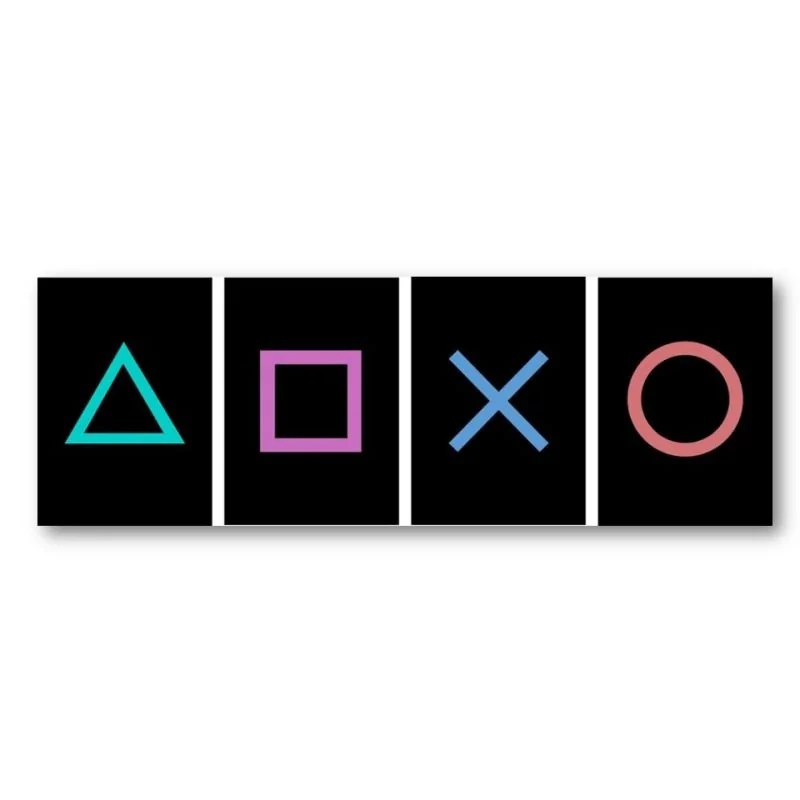 4تابلو شاسی طرح بازی مدل game decor کد 19 مجموعه 4 عددی
