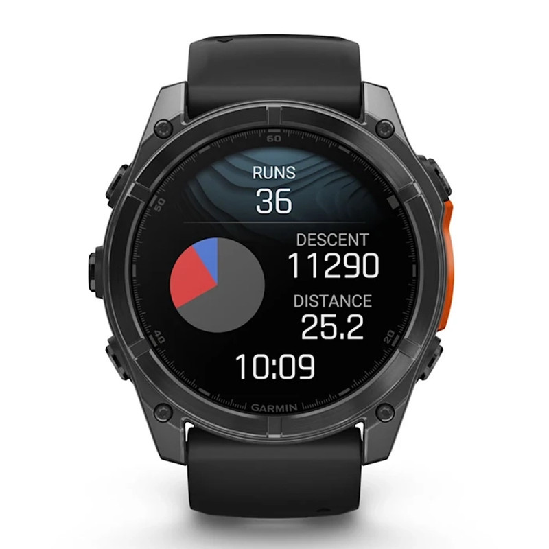 ساعت هوشمند 47 میلی‌متری گارمین مدل Fenix 8 Amoled با بند سیلیکونی