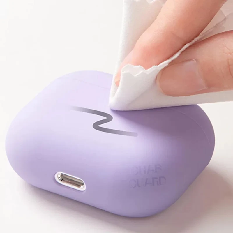 کاور قاب گارد مدل SILPOD30 مناسب برای کیس هدفون بی سیم اپل AirPods 4