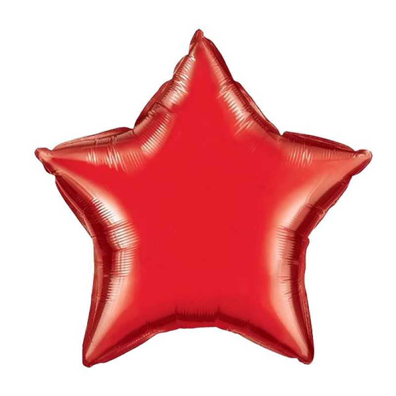 بادکنک فویلی مدل ستاره کد RedStarB مجموعه 3 عددی