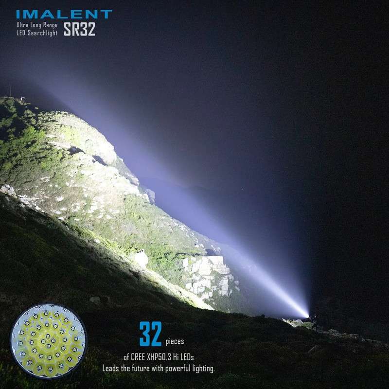 نورافکن دستی ایمالنت مدل SR32 120000LUMENS