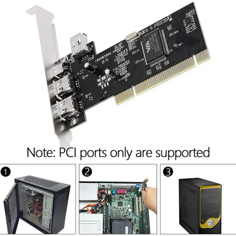 کارت تبدیل PCI به IEEE 1394 مدل VIA