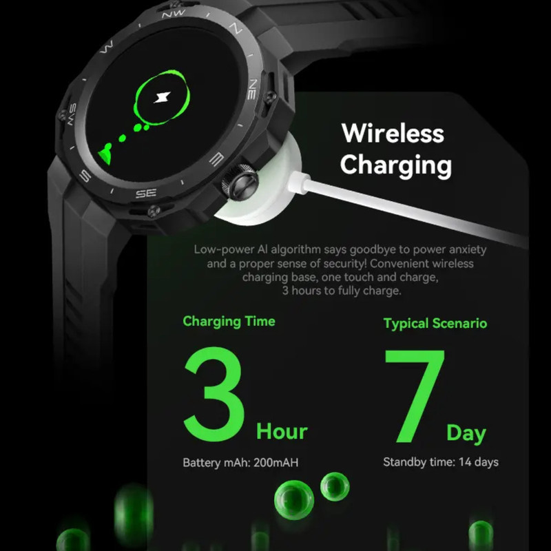 ساعت هوشمند مدل HW3 Cyber-Flicker Case