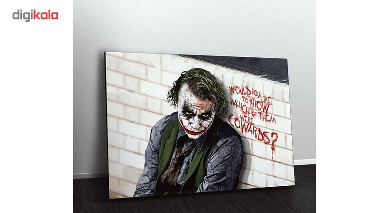 تابلو شاسی ونسونی طرح Joker Cowards سایز 50 × 70