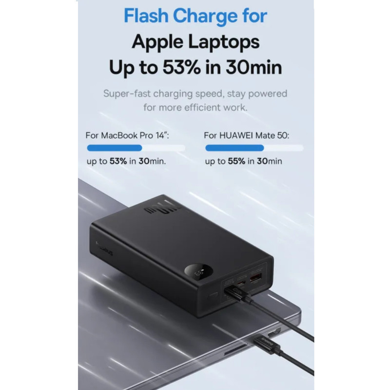 پاوربانک بیسوس مدل Adaman  140W ظرفیت 24000 میلی آمپر ساعت