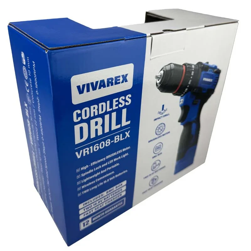 پیچ گوشتی شارژی ویوارکس مدل VR1608 BLX