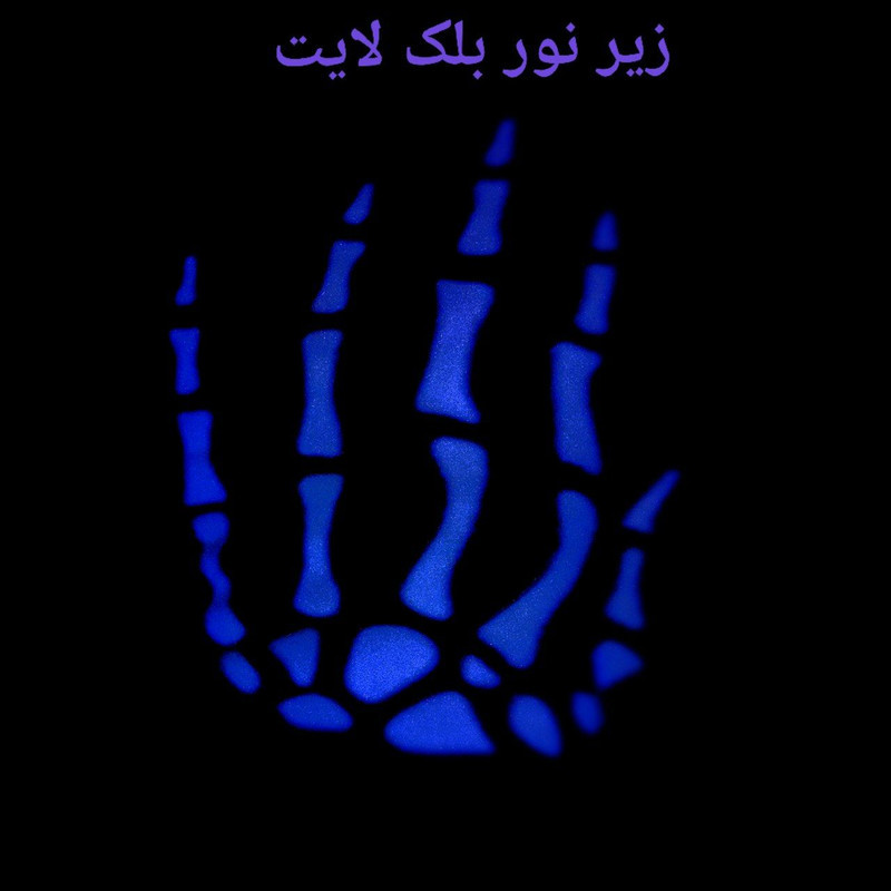 دستکش بافتنی مدل اسکلت شب تاب