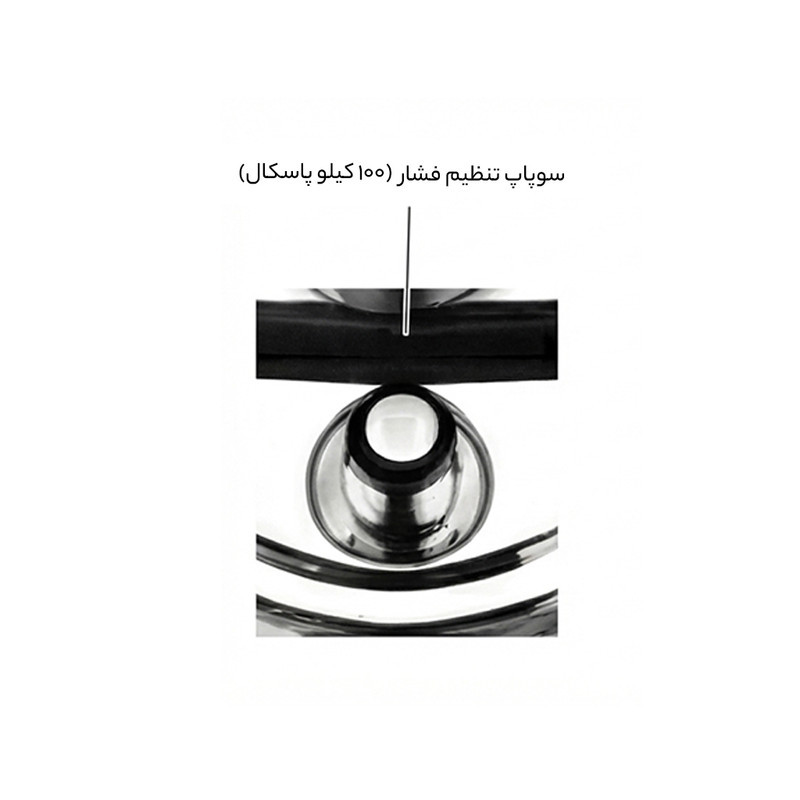 زودپز دوقلو مایر مدل mr 886 سه لایه گنجایش 8 و 6 لیتر