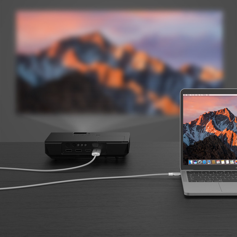 کابل تبدیل USB-C به HDMI لنشن مدل CU-707H-3M NA 4K 60HZ طول 3 متر