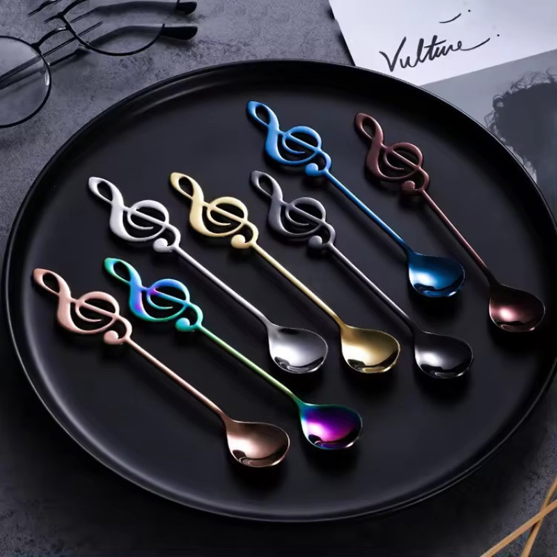 قاشق چای خوری مدل  موزیکال بسته 6 عددی
