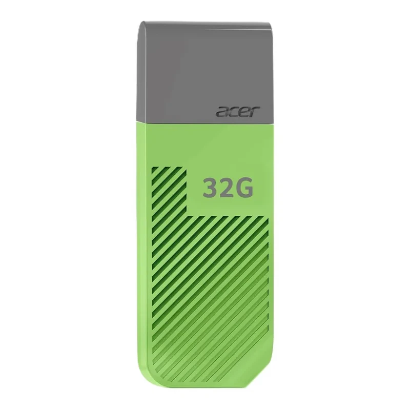 فلش مموری ایسر مدل UP300 ظرفیت 32 گیگابایت، رابط USB 3.2 Gen1، سرعت خواندن 120 مگابایت بر ثانیه، بدنه سبک و مقاوم، سازگار با ویندوز، مک و لینوکس، مناسب انتقال سریع و ذخیره‌سازی داده‌های حجیم
