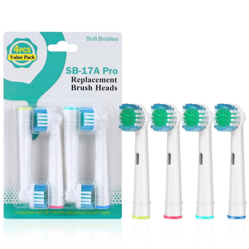 سری یدک مسواک برقی مدل SB-17A PRO بسته 4 عددی