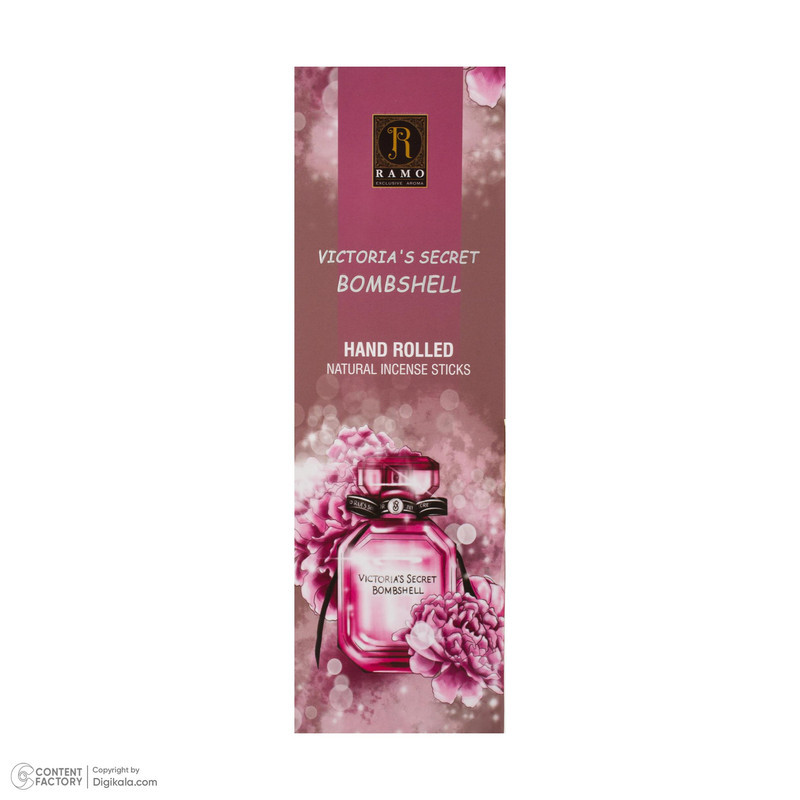 عود رامو مدل 001 رایحه VICTORIA'S SECRET BOMBSHELL بسته 20 عددی