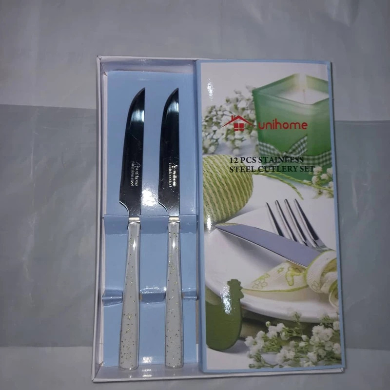کارد میوه خوری 12 پارچه یونی هوم مدل نگینی