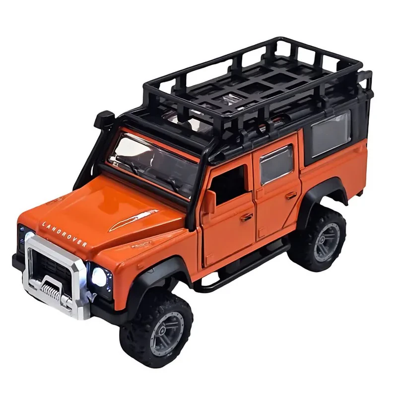 ماشین بازی ناب سل مدل لندروور فلزی چراغدار موزیکال Land Rover CAR with lights and music