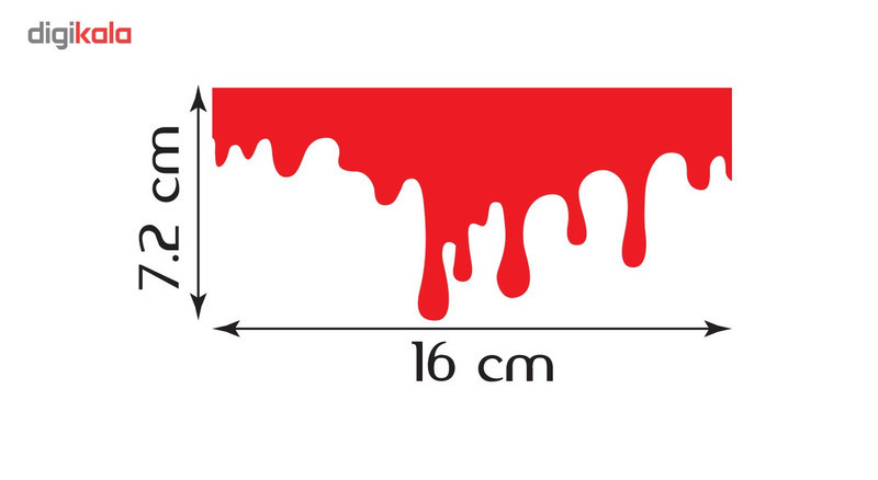 استیکر ماشین دکوگراف مدل Blood کد 102