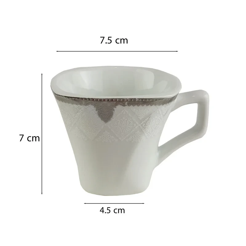 ست فنجان و نعلبکی 12 پارچه پارس چینی کد 603