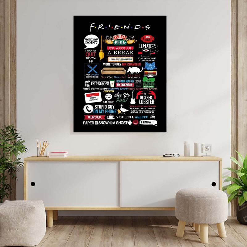 تابلو شاسی مدل Friends کد S-2174