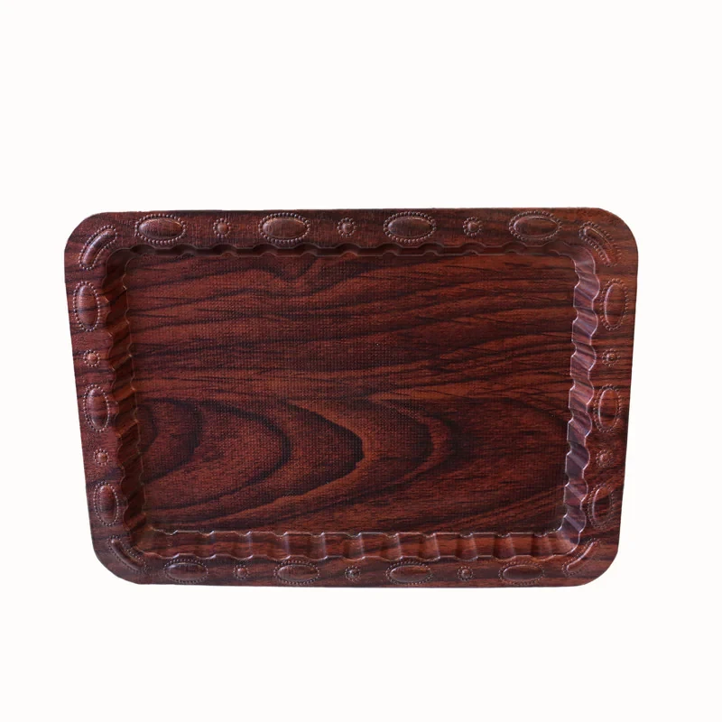 سینی بدون دسته طرح چوب سایز 40*30 سانتی متر