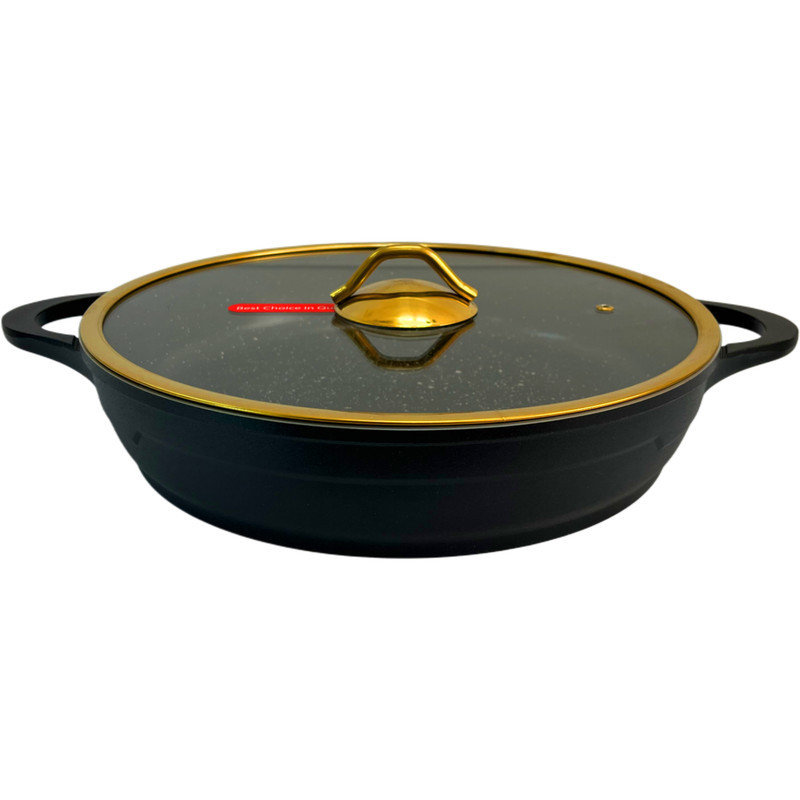 سرویس قابلمه و تابه گرانیتی 8 پارچه آرسکا مدل Golden