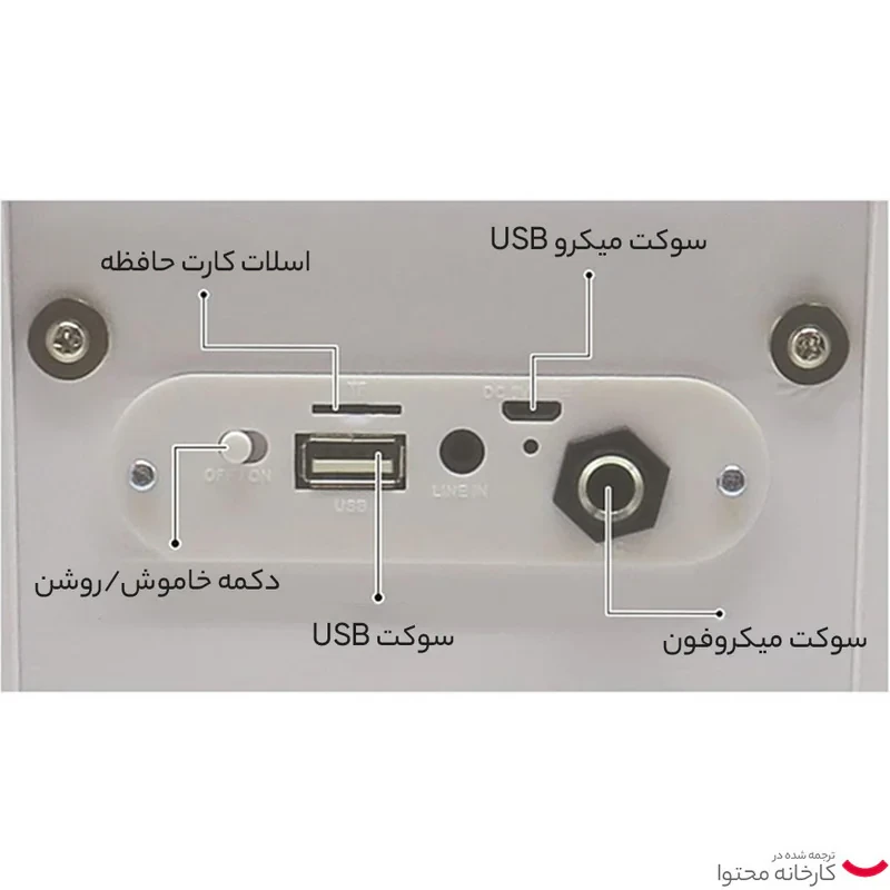 اسپیکر بلوتوثی قابل حمل آی پارتی مدل ‎BTP180BBZ