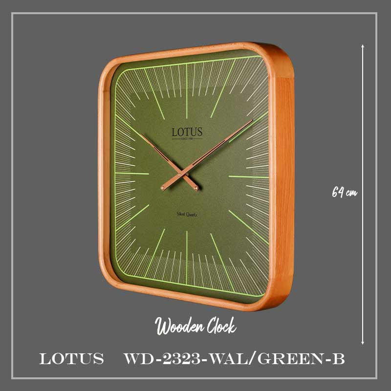 ساعت دیواری کوارتز لوتوس مدل WD-2323-WALGREEN-B