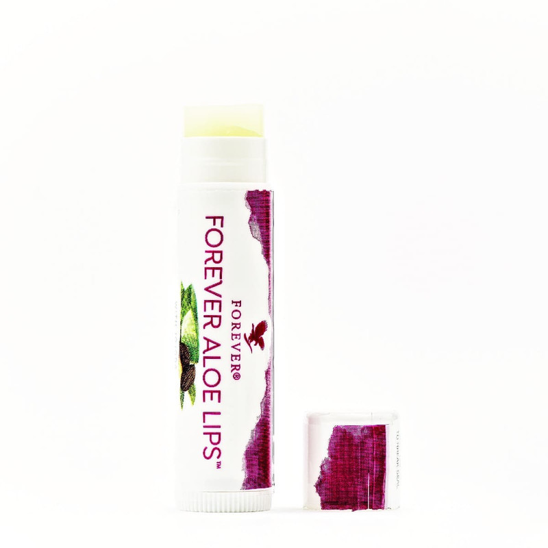 بالم لب فوراور مدل Aloe Lips مرطوب‌کننده و نرم‌کننده قوی با عصاره آلوئه‌ورا و روغن جوجوبا، مناسب پوست لب‌های خشک و ترک‌خورده، فاقد چسبندگی و سازگار با پوست، طراحی ماتیکی وگان از آمریکا