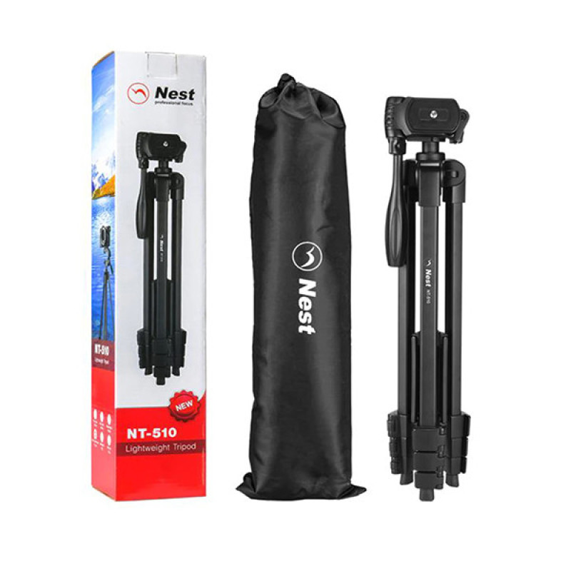 سه پایه نگهدارنده گوشی موبایل نست مدل NT-510 به همراه گیره نگهدارنده موبایل
