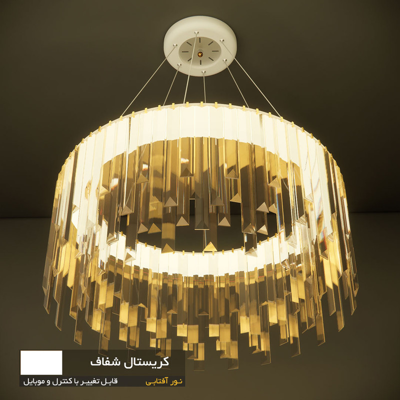 لوستر نورکیا مدل تک حلقه قندیلی کد 1R-55G