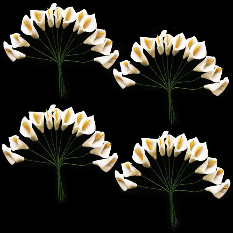 گل مصنوعی مدل شیپوری کد 192 بسته 4 عددی