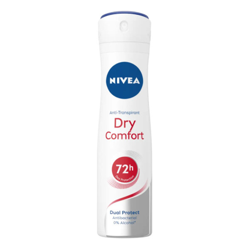 اسپری ضد تعریق زنانه نیوآ مدل Dry Comfort 72H حجم 150 میلی لیتر